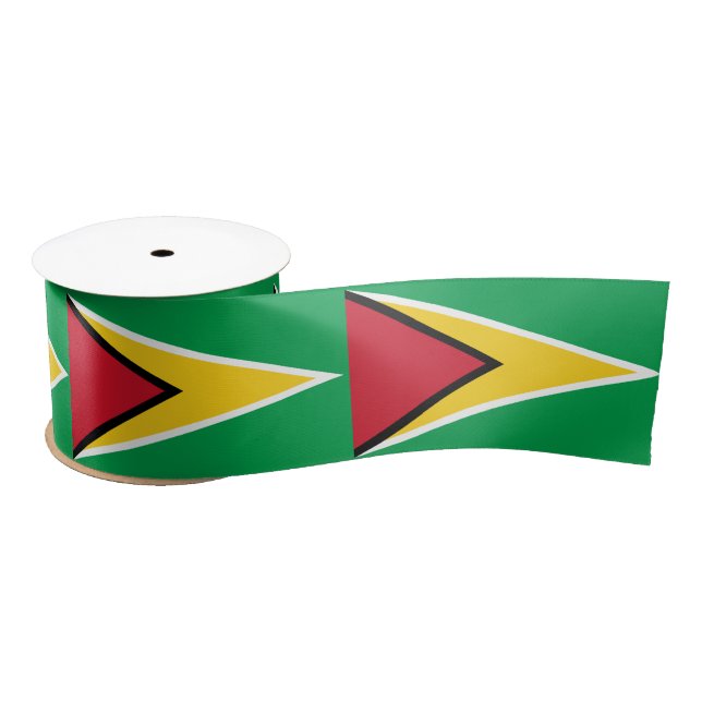 Lazo De Raso Bandera de Guyana (Carrete)