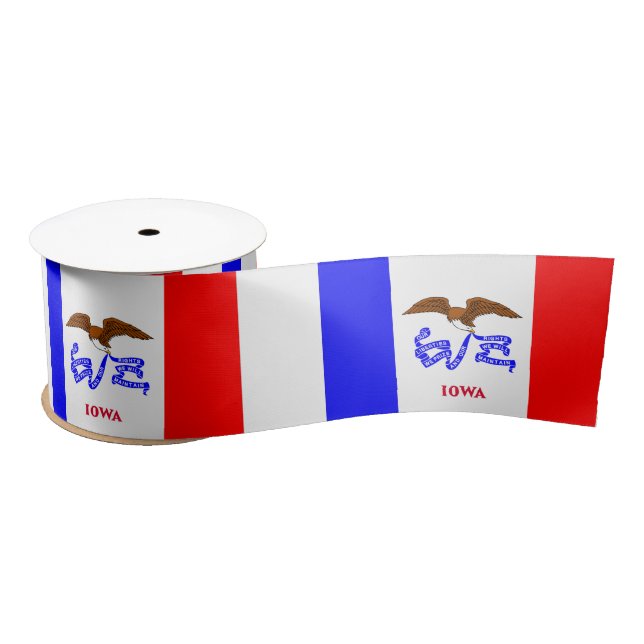 Lazo De Raso Bandera de Iowa (Carrete)