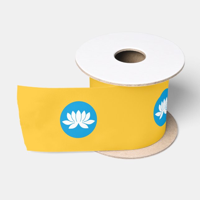 Lazo De Raso Bandera de Kalmikia (Carrete)