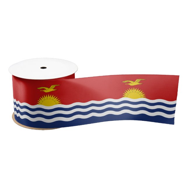 Lazo De Raso Bandera de Kiribati (Carrete)