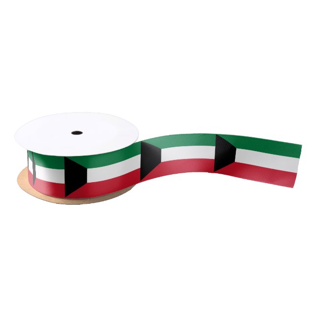 Lazo De Raso Bandera de Kuwait (Carrete)