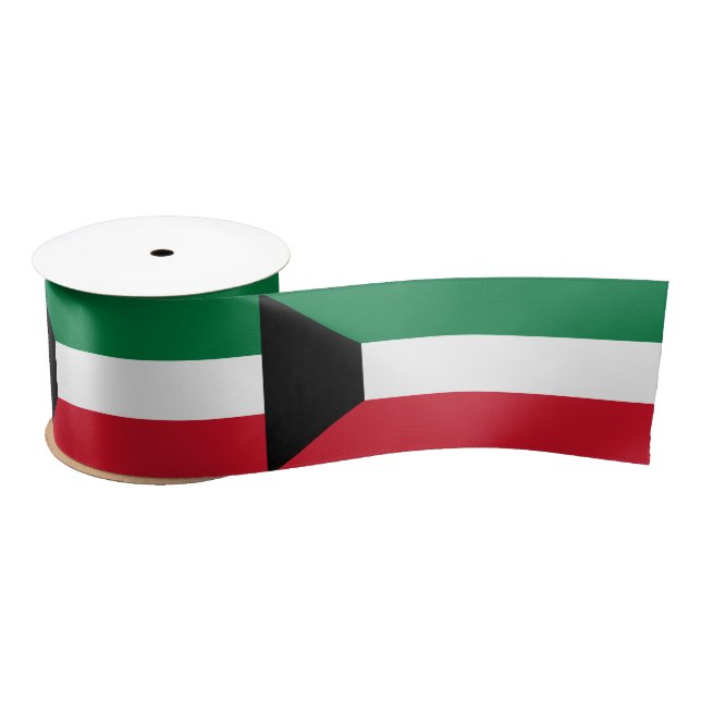 Lazo De Raso Bandera de Kuwait (Carrete)