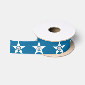 Lazo De Raso Bandera de la ciudad de Houston, Texas Satin Ribbo