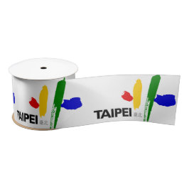 Lazo De Raso Bandera de la ciudad de Taipei (Taiwán)