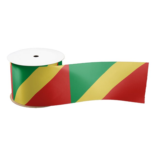 Lazo De Raso Bandera de la República del Congo (Carrete)