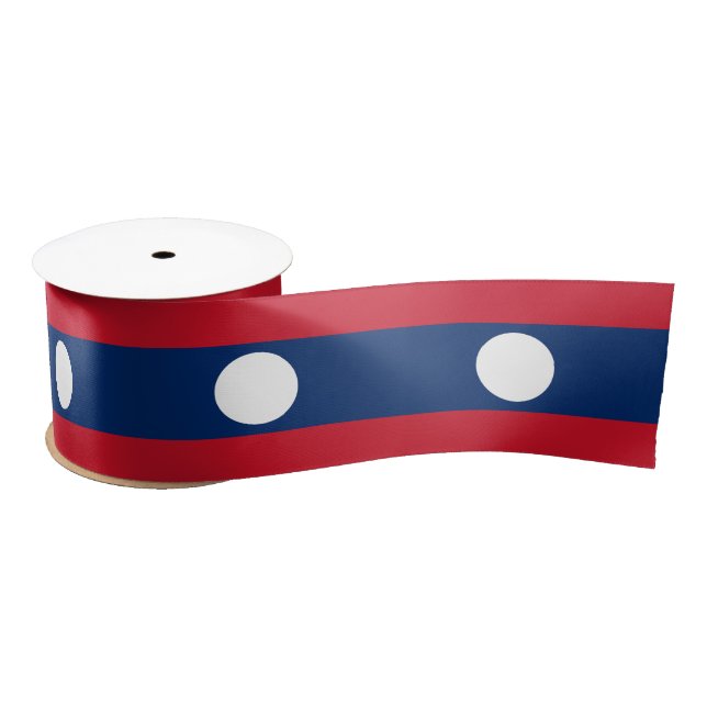 Lazo De Raso Bandera de Laos (Carrete)