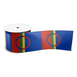 Lazo De Raso Bandera de Laponia (Navidades) (Sami) (Laplander)
