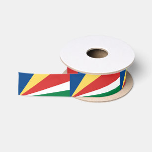 Lazo De Raso Bandera de las Seychelles y viajes de vacaciones y