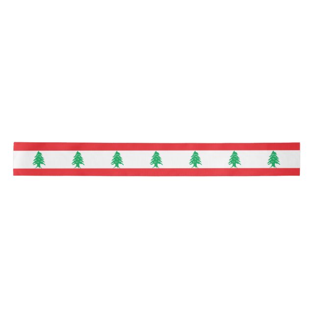Lazo De Raso Bandera de Líbano (Anverso)