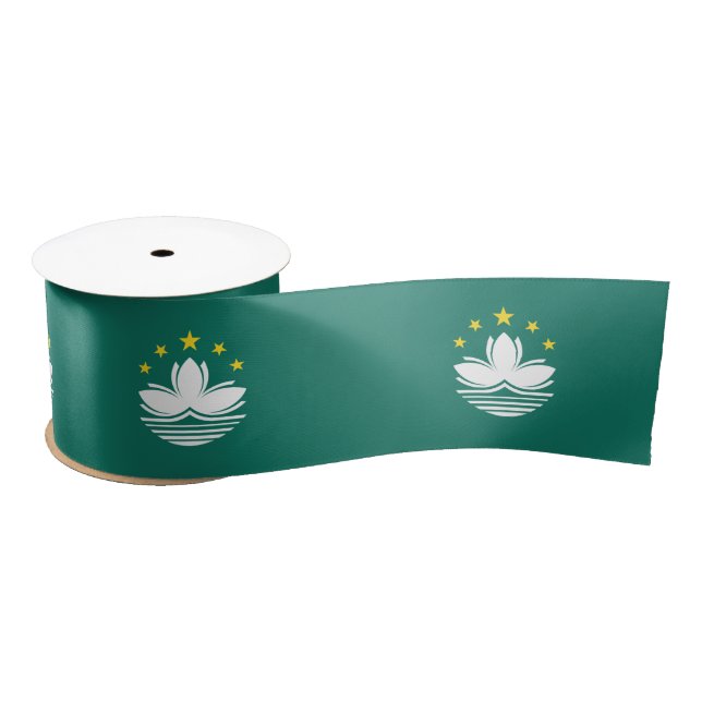 Lazo De Raso Bandera de Macao (región china) (Carrete)