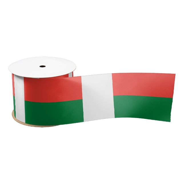 Lazo De Raso Bandera de Madagascar (Carrete)