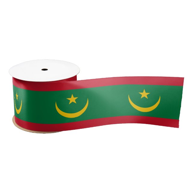 Lazo De Raso Bandera de Mauritania (Carrete)