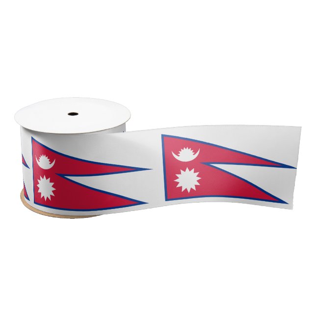 Lazo De Raso Bandera de Nepal (Carrete)