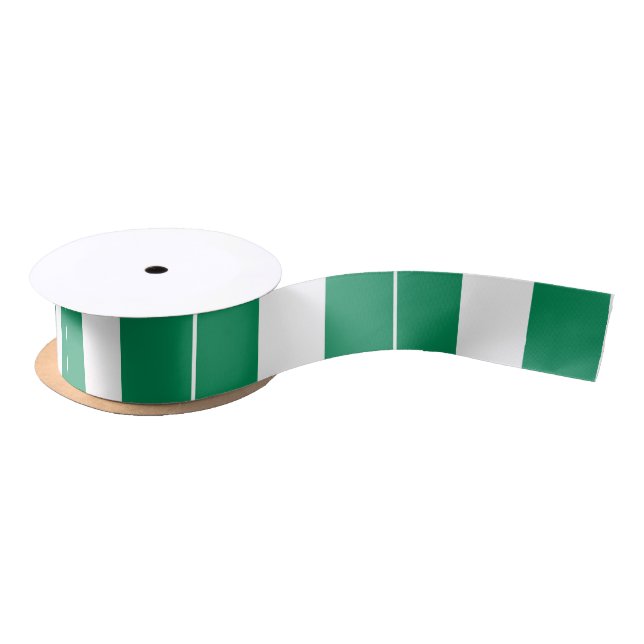 Lazo De Raso Bandera de Nigeria Satin Ribbon (Carrete)