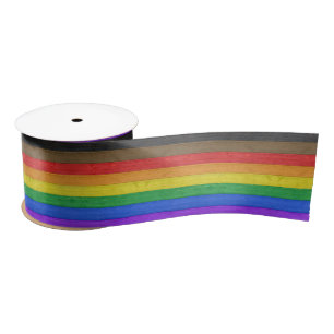 Lazo De Raso Bandera de orgullo gay inclusiva de SlipperyJoe's 