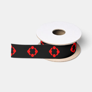 Lazo De Raso Bandera de Orgullo Niche (Negro)