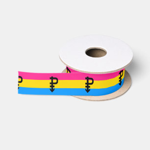 Lazo De Raso Bandera de Orgullo Pansexual