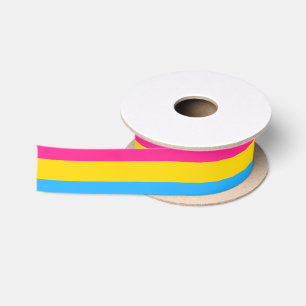 Lazo De Raso Bandera de Orgullo Pansexual