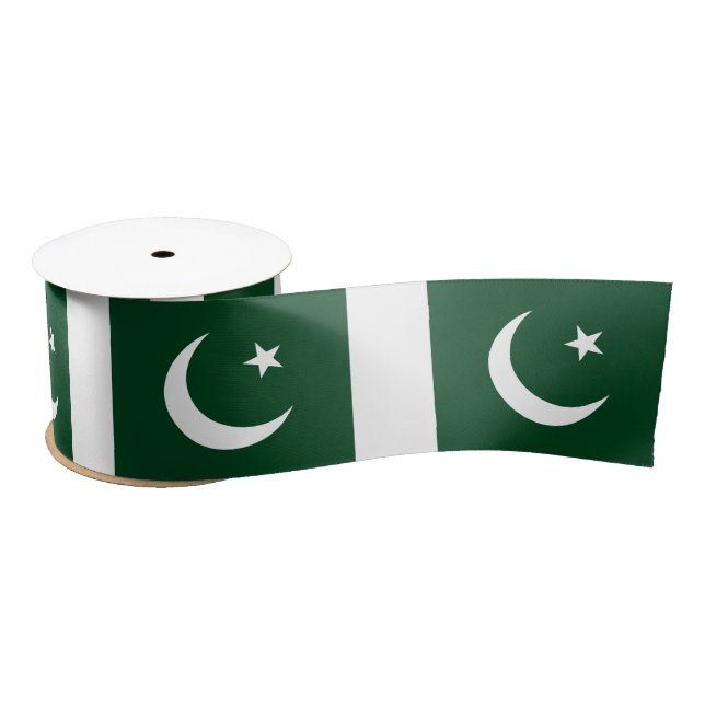 Lazo De Raso Bandera de Pakistán (Carrete)