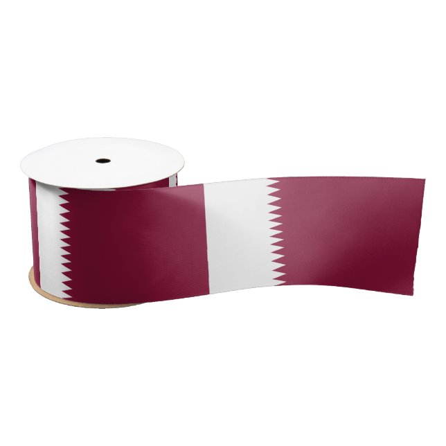 Lazo De Raso Bandera de Qatar (Carrete)