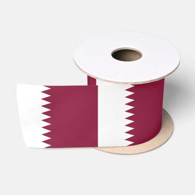 Lazo De Raso Bandera de Qatar (Carrete)