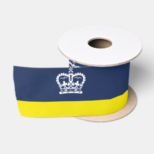 Lazo De Raso Bandera de Regina, Saskatchewan Satin Ribbon