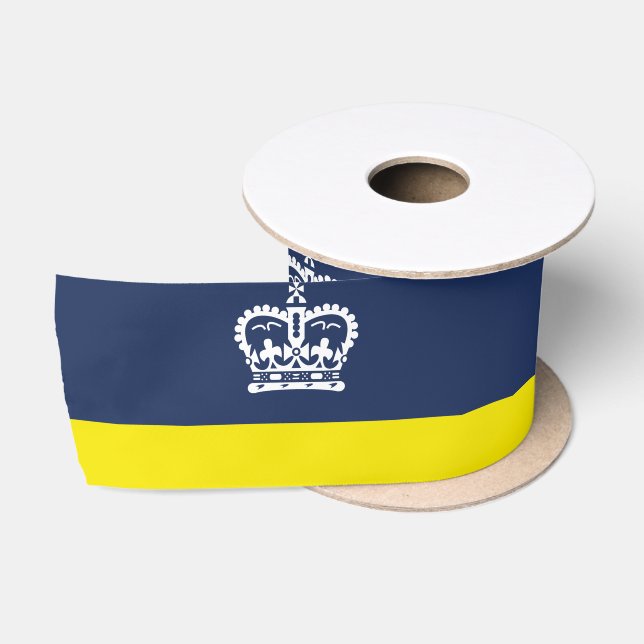 Lazo De Raso Bandera de Regina, Saskatchewan Satin Ribbon (Carrete)