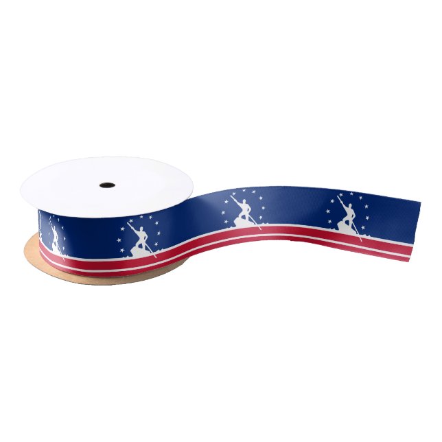 Lazo De Raso Bandera de Richmond, Virginia Satin Ribbon (Carrete)