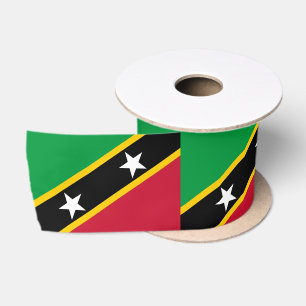 Lazo De Raso Bandera de Saint Kitts y Nevis