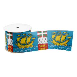 Lazo De Raso Bandera de Saint Pierre y Miquelon