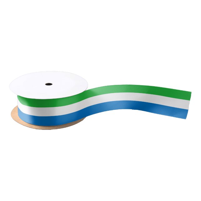 Lazo De Raso Bandera de Sierra Leona (Carrete)