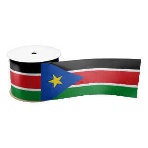 Lazo De Raso Bandera de Sudán del Sur (África)