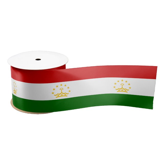 Lazo De Raso Bandera de Tayikistán (Carrete)