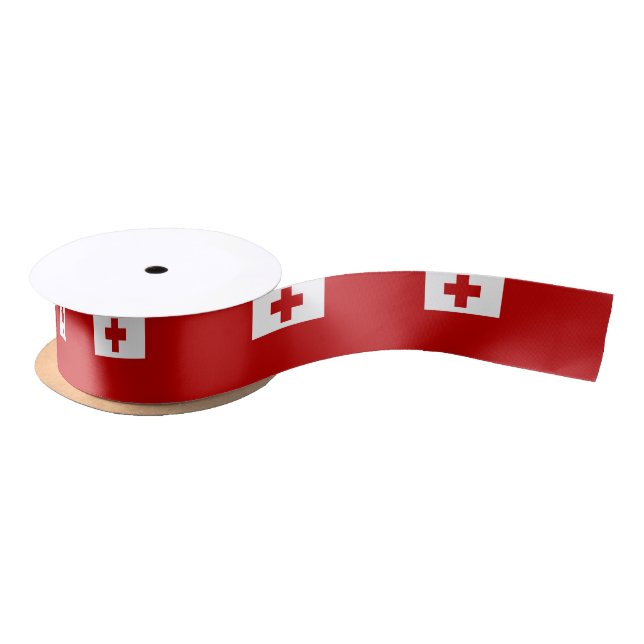 Lazo De Raso Bandera de Tonga (Carrete)