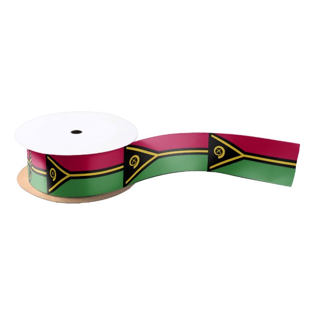 Lazo De Raso Bandera de Vanuatu (Carrete)