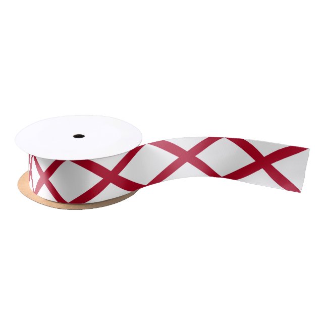 Lazo De Raso Bandera del estado de Alabama (Carrete)