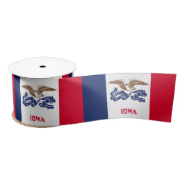 Lazo De Raso Bandera del Estado de Iowa
