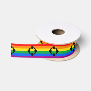 Lazo De Raso Bandera del Orgullo Arcoiris Niche