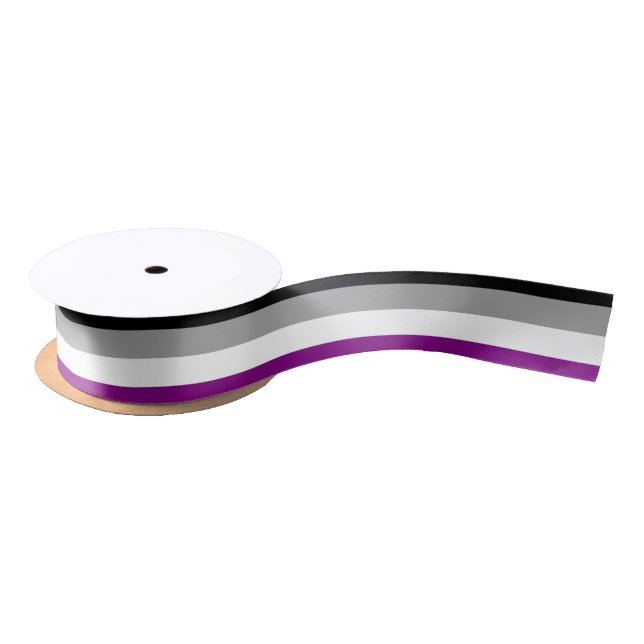 Lazo De Raso Bandera del orgullo asexual LGBTQ (Carrete)