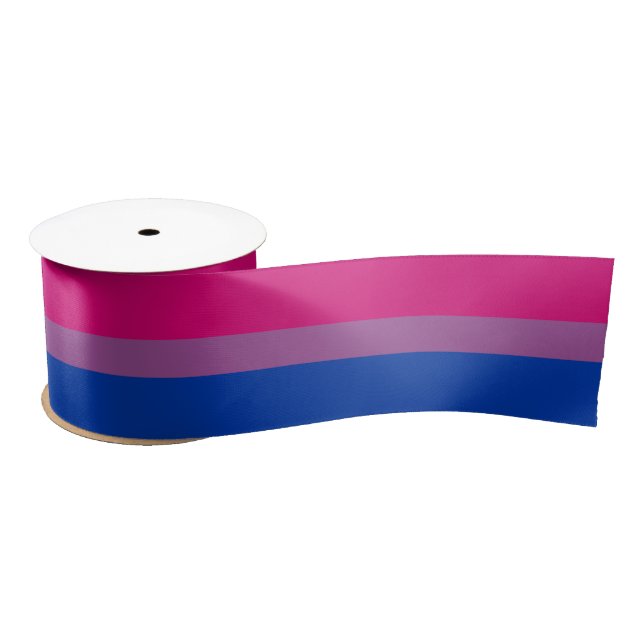 Lazo De Raso Bandera del Orgullo Bisexual (Carrete)