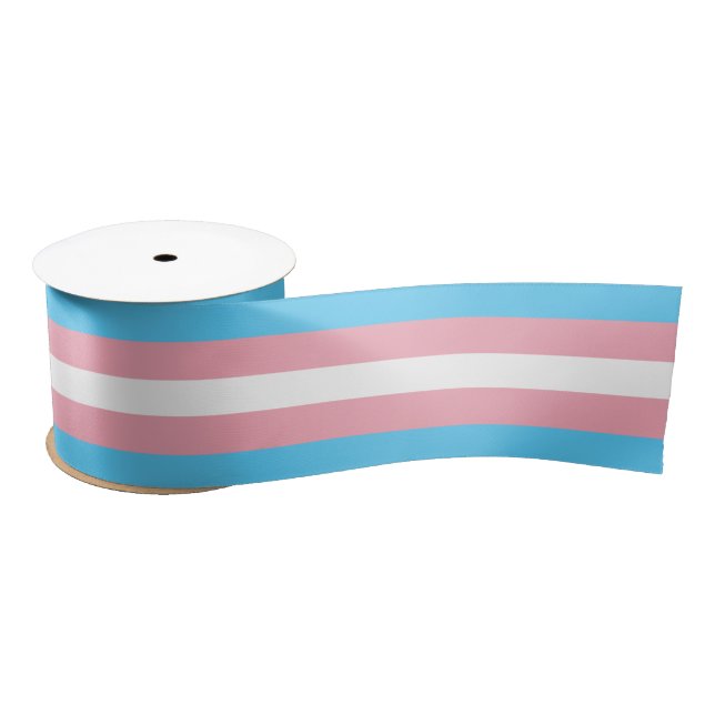 Lazo De Raso Bandera del Orgullo Transgénero (Carrete)