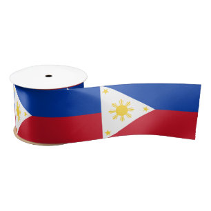 Lazo De Raso Bandera filipina y Filipinas, festivo/deportes