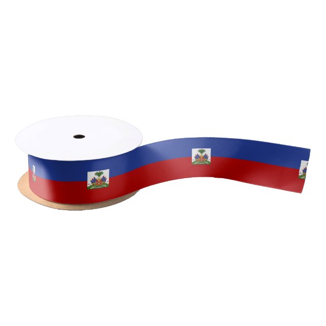 Lazo De Raso Bandera haitiana clásica (Carrete)