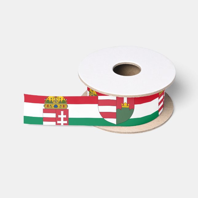 Lazo De Raso Bandera húngara, Emlem y Hungría fiesta/deportes S (Carrete)