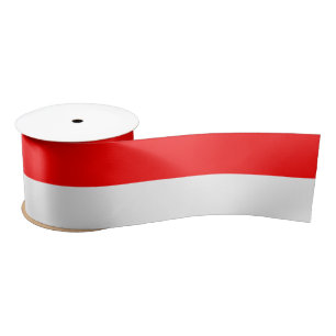 Lazo De Raso Bandera indonesia (Indonesia) Cinta satinada