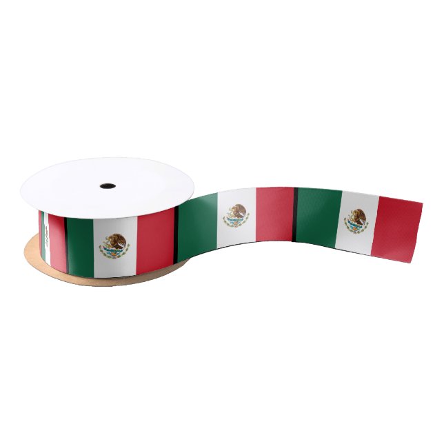 Lazo De Raso Bandera mexicana clásica (Carrete)