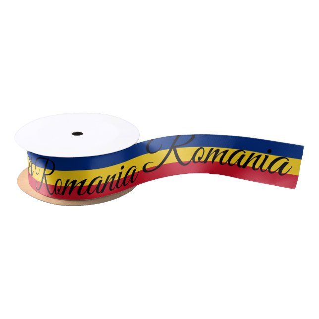 Lazo De Raso Bandera rumana y Rumania viajes, vacaciones / depo (Carrete)