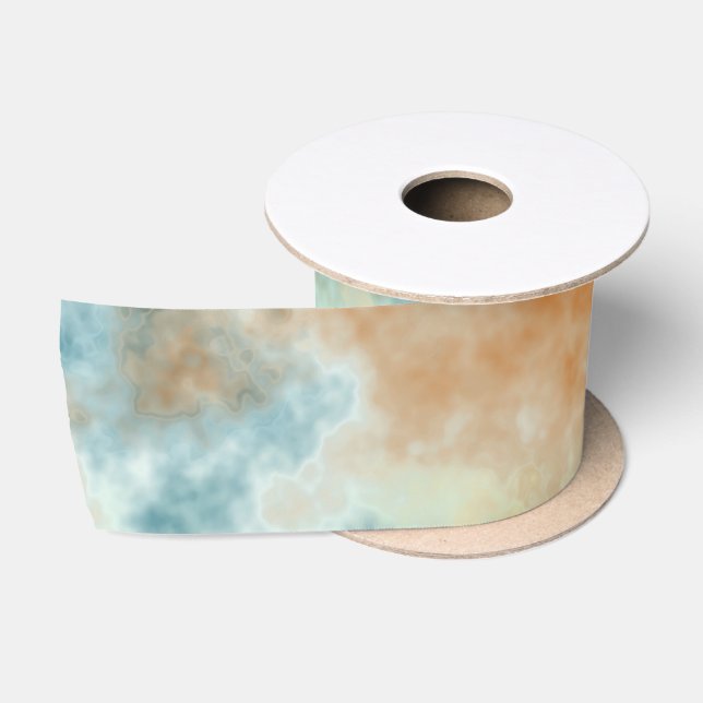 Lazo De Raso Baño de oro y Verde azulado (Carrete)