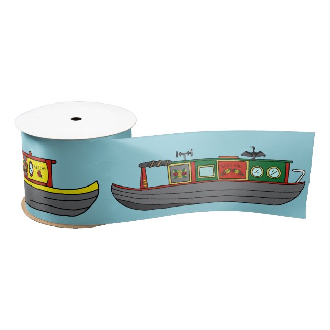 Lazo De Raso Barges and Canal Boat Narrowboats Birthday (Carrete)