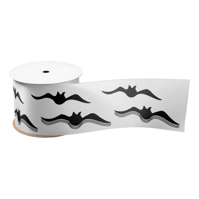 Lazo De Raso Bats voladores, Halloween (Carrete)